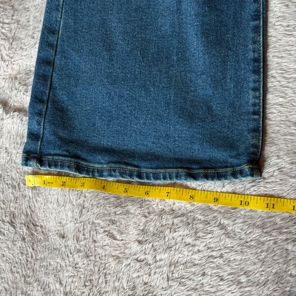 NWT MENS FIRST ROW DISTRESSED FLARE LEG JEANS 35x33 - Picture 10 of 10